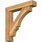 Ekena Millwork Balboa Block Rough Sawn Bracket w/ Offset Brace, Western Red Cedar, 6"W x 30"D x 30"H BKT0604X30X30BOA05RWR - alternate 1